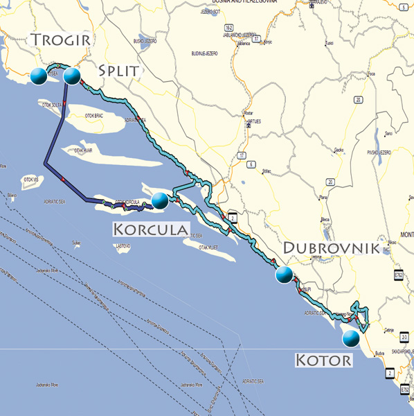 La Croatie en moto