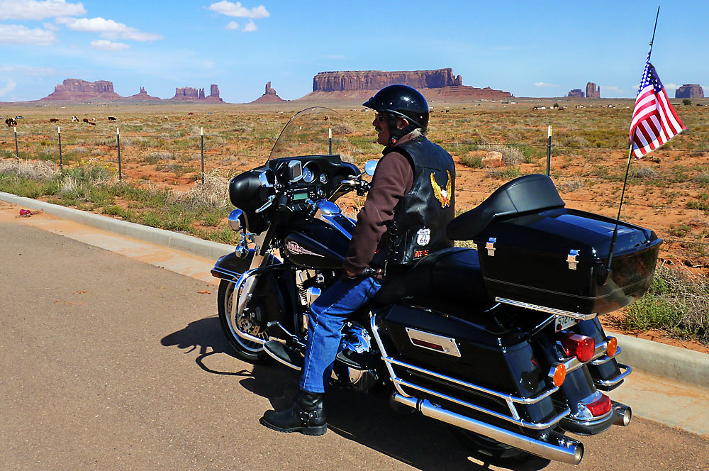 Ouest Americain en Harley Davidson