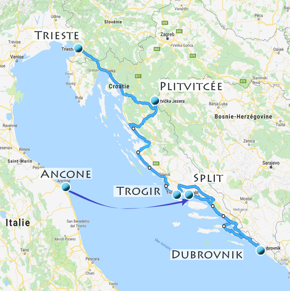 La Croatie en moto